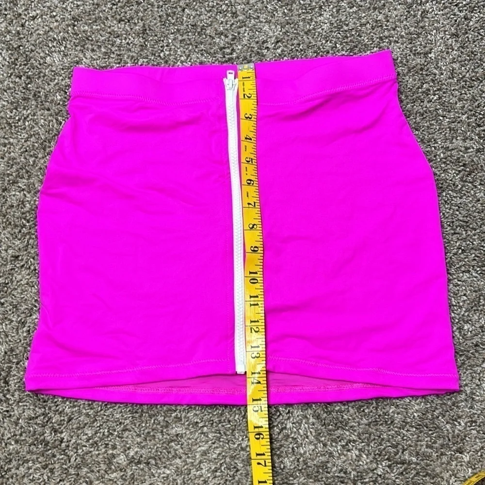NWT SKIMS ZIP-UP SWIM MINI SKIRT large